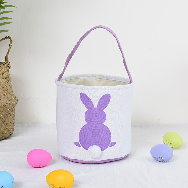 Wholesale 10pcs Easter Basket Plush Rabbit Tail Egg Ornaments